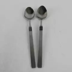 Lot of 2 Oneida Northland Icetea Spoons Danish Fling Pattern SStl 7 1/2" Japan