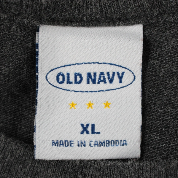 Old Navy Dark Gray Long-Sleeved Sweatshirt Men's Size XL