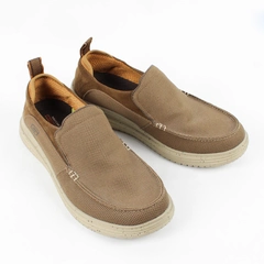 Skechers Beige Brown Proven Renco Slip On Casual Sneakers Men's Size 10.5