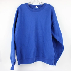 Hanes Ultimate Cotton Men's Sweatshirt Royal Blue Size Large