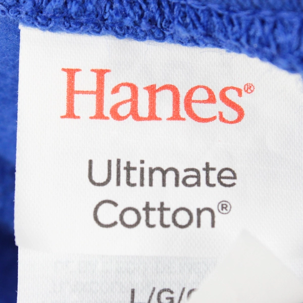 Hanes Ultimate Cotton Men's Sweatshirt Royal Blue Size Large