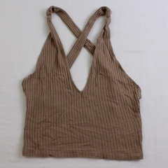 Reformation Beige Crop Tank Top Women's Size Small