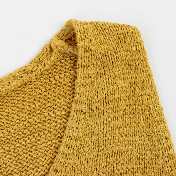 August Silk Women's Sleeveless V-Neck Sweater Top or Vest Gold Color Size S