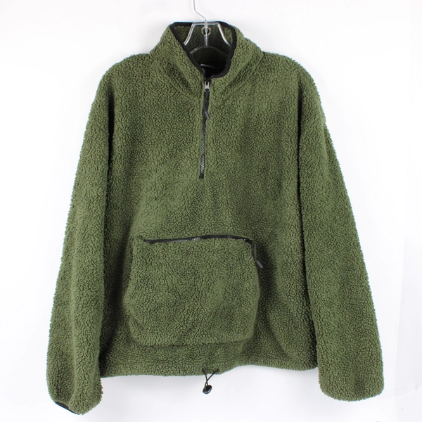 No Boundaries Fuzzy Fleece Women's Sweatshirt Kangaroo Pocket 1/4 Zip Size XXL