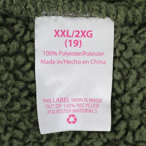 No Boundaries Fuzzy Fleece Women's Sweatshirt Kangaroo Pocket 1/4 Zip Size XXL