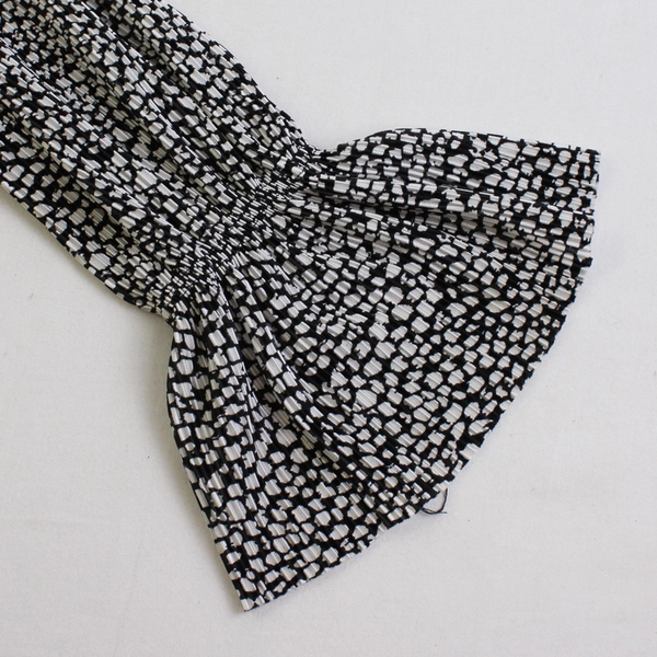 Zara Black and White Spotted Flared Sleeve Blouse Women's Size Medium