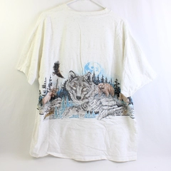 VTG 1991 Oneita Power-T Alaska Graphic T-Shirt Men's Size 2XL 50-52 FLAWED