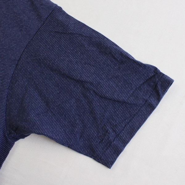 VTG Custom Threads Embroidered San Diego CA Navy Blue Striped T-Shirt Men's XL