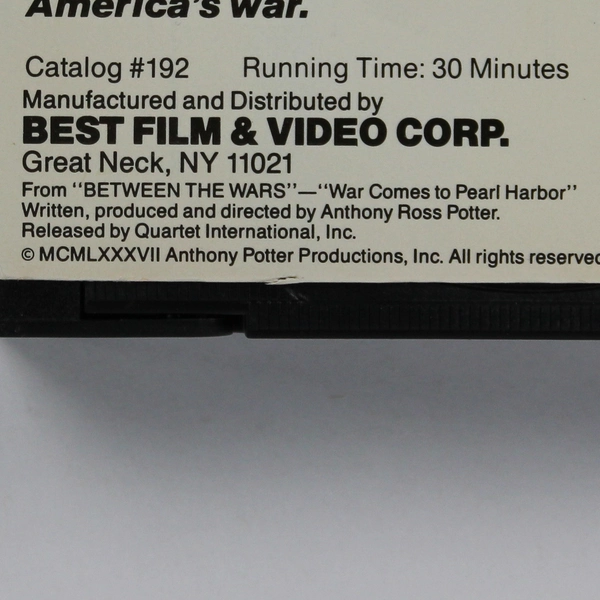 Pearl Harbor Surprise Attack VHS Eric Sevareid 1987 Documentary