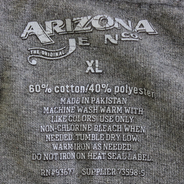 Arizona Jean Co. Gray Short-Sleeve T-Shirt Men's Size XL