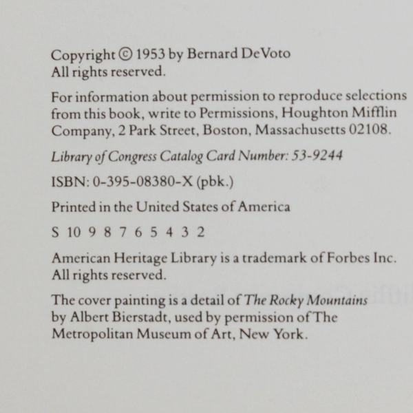 The Journals of Lewis and Clark Edited by Bernard DeVoto PB