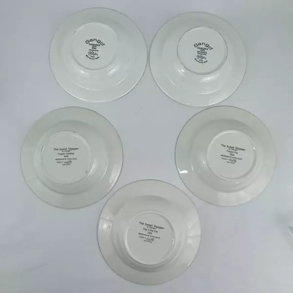 5 Sango The Sweet Shoppe By Sue Zipkin Assorted Pattern 8.75” Soup Pasta Bowls
