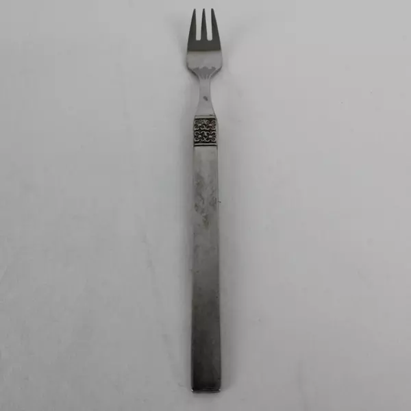 Lot of 5 Oneida Northland Cocktail Forks Danish Fling Pattern Stainless 7 1/2"