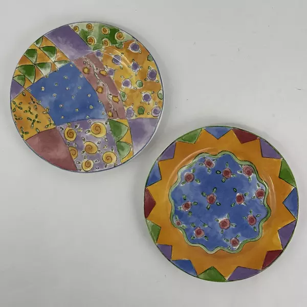 2 Sango The Sweet Shoppe Salad Plates By Sue Zipkin Apple Steudel Raspberry Tart