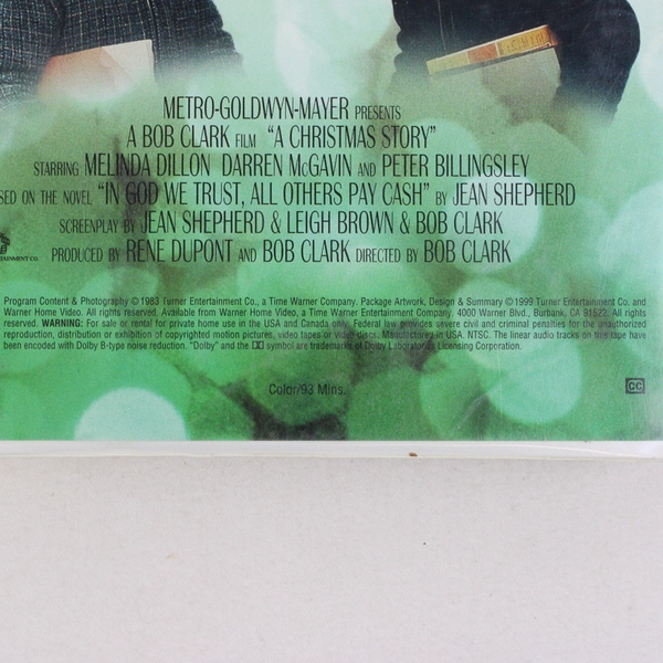 A Christmas Story VHS Movie 1983 Warner Home Video Peter Billingsley Children