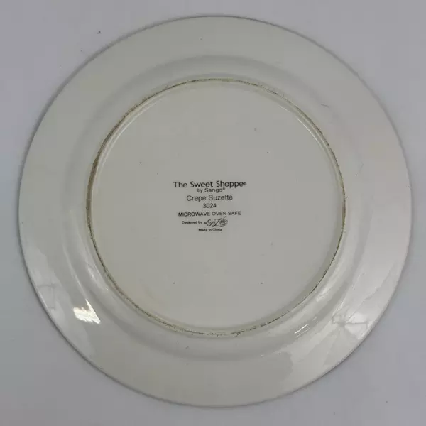 11 inch Sango The Sweet Shoppe By Sue Zipkin Dinner Plate Crepe Suzette 3024