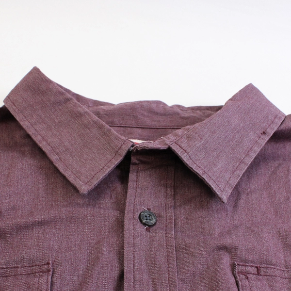 Wrangler Burgundy Long-Sleeve Button-Up Men's Size 3XL