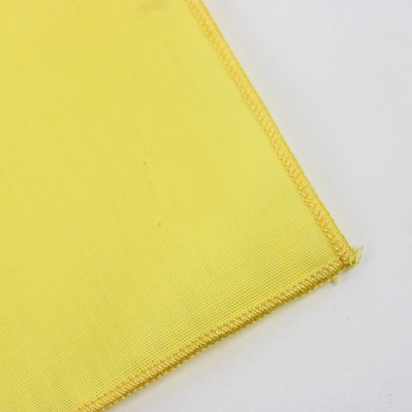 Lot Of 5 Matching Pier 1 Solid Yellow Color Square Fabric Napkins 17" x 17"
