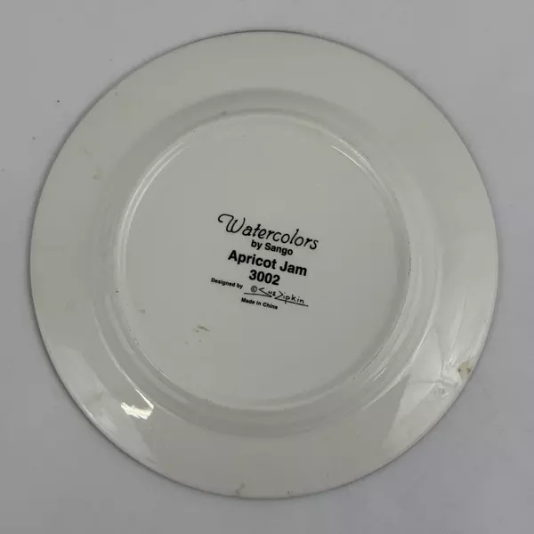 Sango Watercolors By Sue Zipkin Apricot Jam Salad Plate 3002