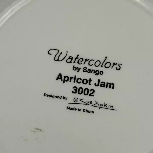 Sango Watercolors By Sue Zipkin Apricot Jam Salad Plate 3002