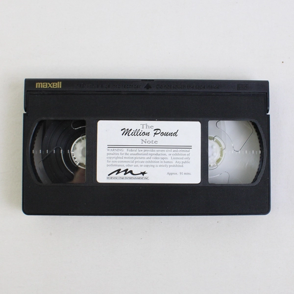 The Million Pound Note VHS Tape 1954 Morningstar Entertainment Gregory Peck