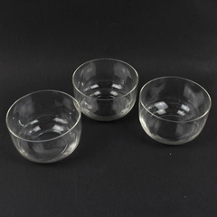 Lot of 3 Round Clear Glass Candy/Dessert Dishes