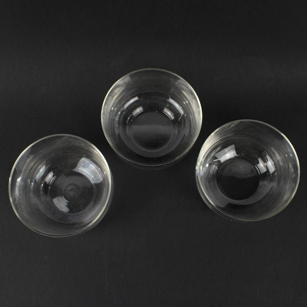 Lot of 3 Round Clear Glass Candy/Dessert Dishes