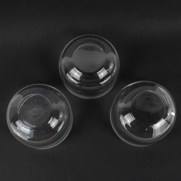 Lot of 3 Round Clear Glass Candy/Dessert Dishes