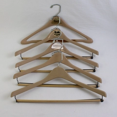 Lot of 10 Mini-Gray Flocked Clothes Hangers