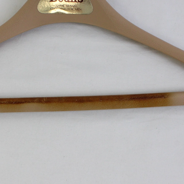 Lot of 10 Mini-Gray Flocked Clothes Hangers