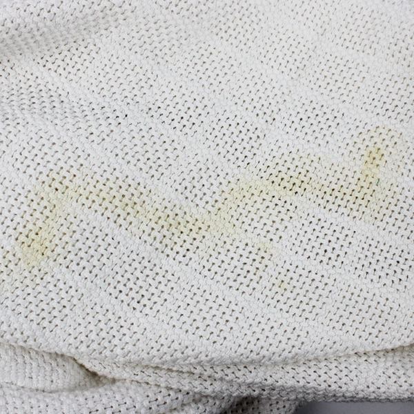 Tennessee Woolen Mills White Waffle Knit Throw Blanket 100% Cotton 100" x 110"