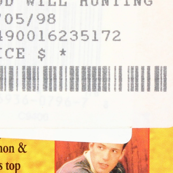 Goodwill Hunting VHS Tape, 1997