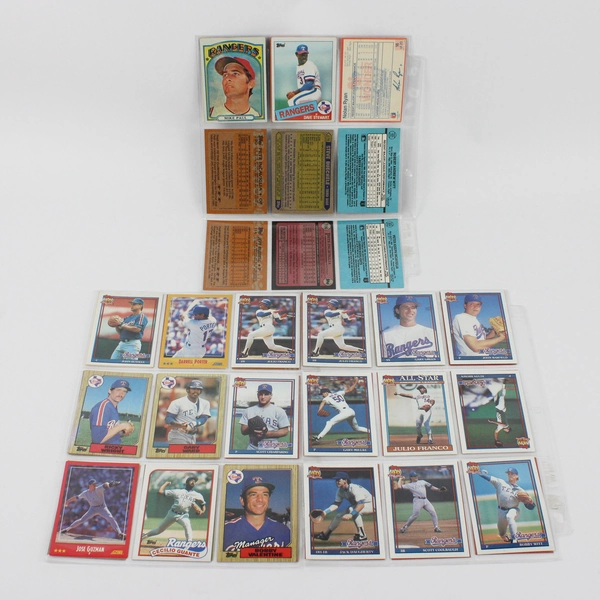 Lot of 47 Topps Score Donruss Baseball Trading Cards in Sleeves 1985-1991