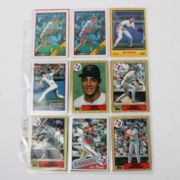 Lot of 47 Topps Score Donruss Baseball Trading Cards in Sleeves 1985-1991