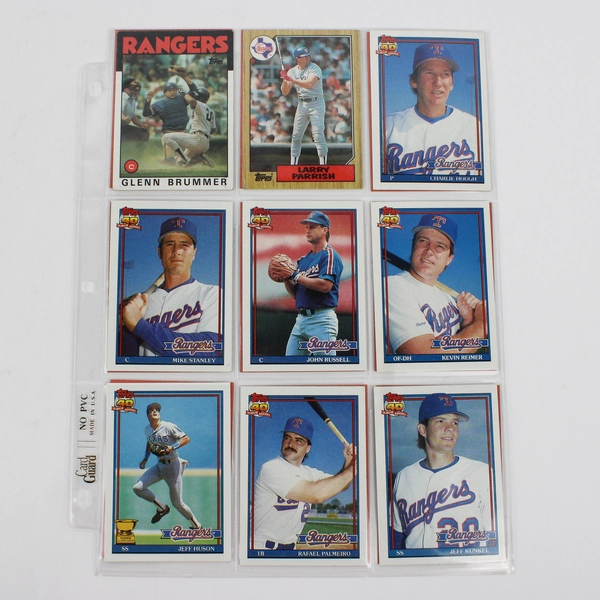 Lot of 47 Topps Score Donruss Baseball Trading Cards in Sleeves 1985-1991