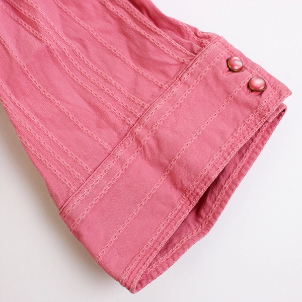 Mainstreet Blues Salmon Pink 3/4-Sleeve Button-Up Women's Size 3X