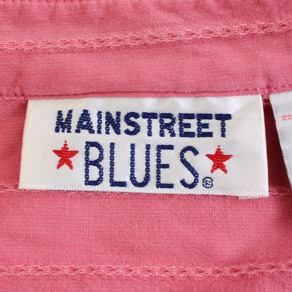 Mainstreet Blues Salmon Pink 3/4-Sleeve Button-Up Women's Size 3X