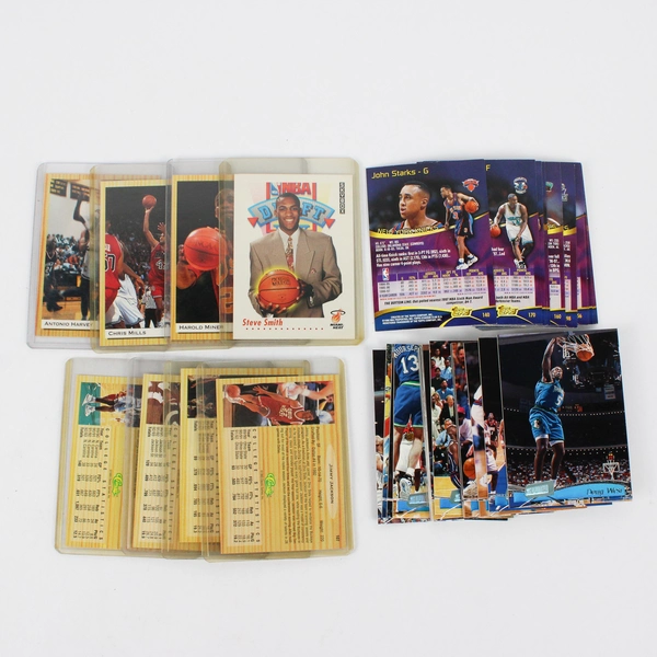 Lot of 163 Mixed Year and Brand Basketball Cards