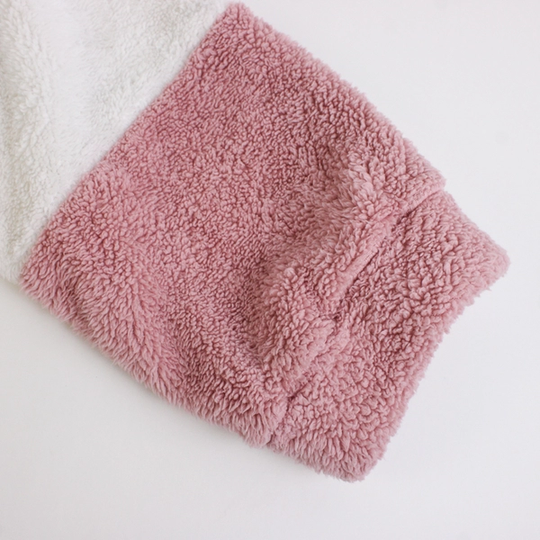 Pink White and Gray Colorblock Fuzzy Sweater Women's Size 5XL