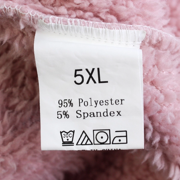 Pink White and Gray Colorblock Fuzzy Sweater Women's Size 5XL