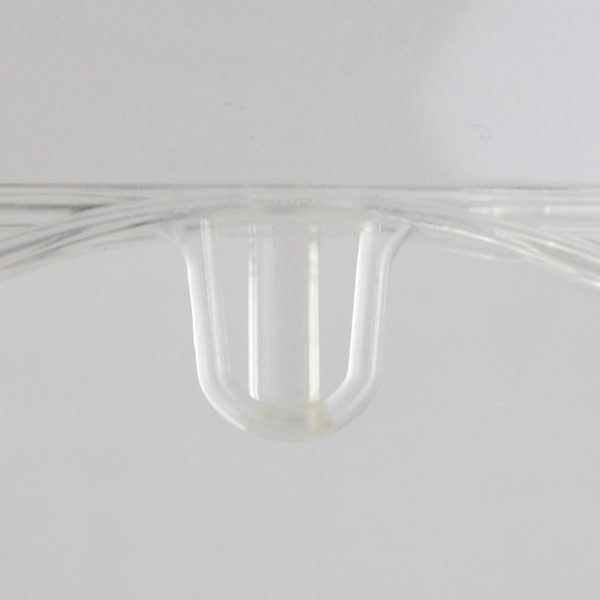 Lot of 10 Notched Clear Plastic Clothing Hangers