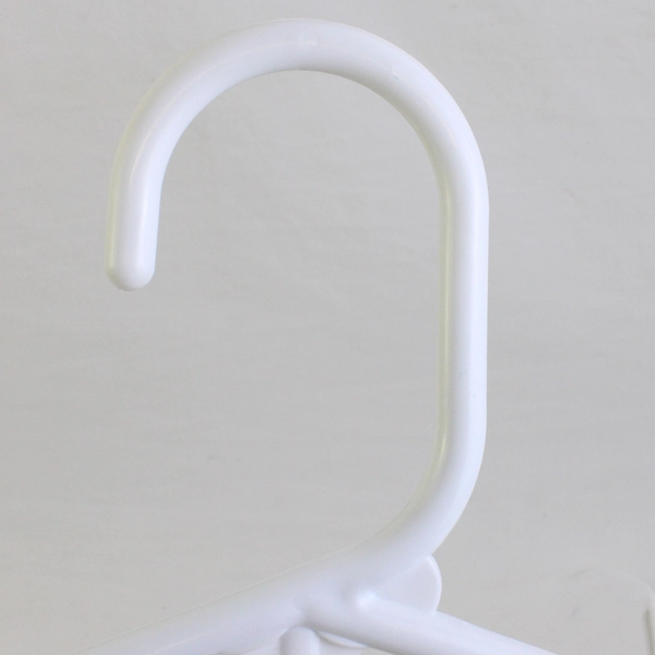 Lot of 10 Small Opaque-White Child Clothes Hangers