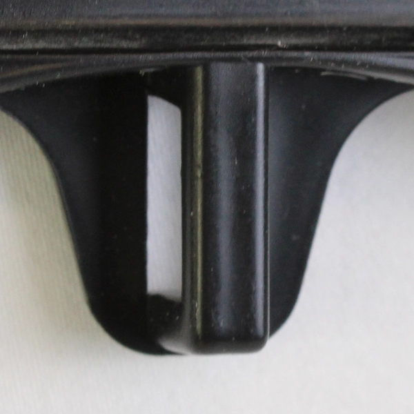 Lot Of 10 Black Plastic Notched Clothing Hangers