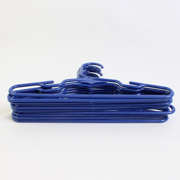 Lot of 10 Blue Opaque Child Clothing Hangers
