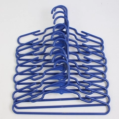 Lot of 10 Blue Child Clothing Hangers