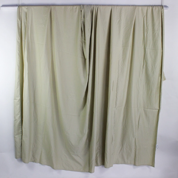 Cindy Crawford Solid Khaki Color Flat Sheet 100% Cotton King Size