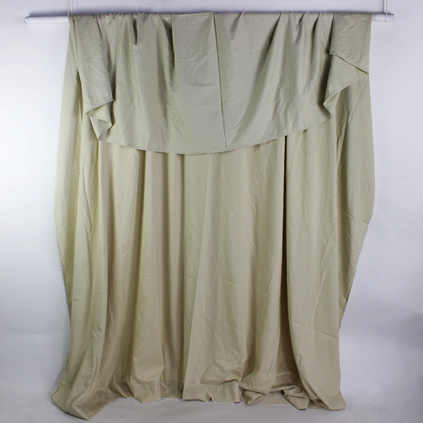 Cindy Crawford Solid Khaki Color Flat Sheet 100% Cotton King Size