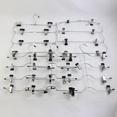 Lot of 5 Metal Multi-Tiered Clothing Hangers