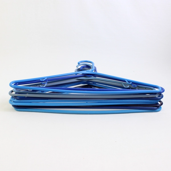 Lot of 10 Variations of Blue Clothes Hangers