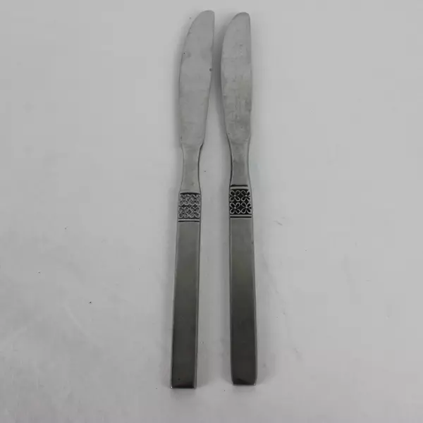 Lot of 2 Oneida Northland Butter Knives Danish Fling Pattern SStl 8 3/4" Japan